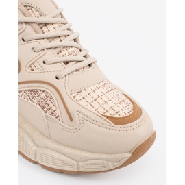 Sneaker Leggero Beige Women sulla piattaforma 1