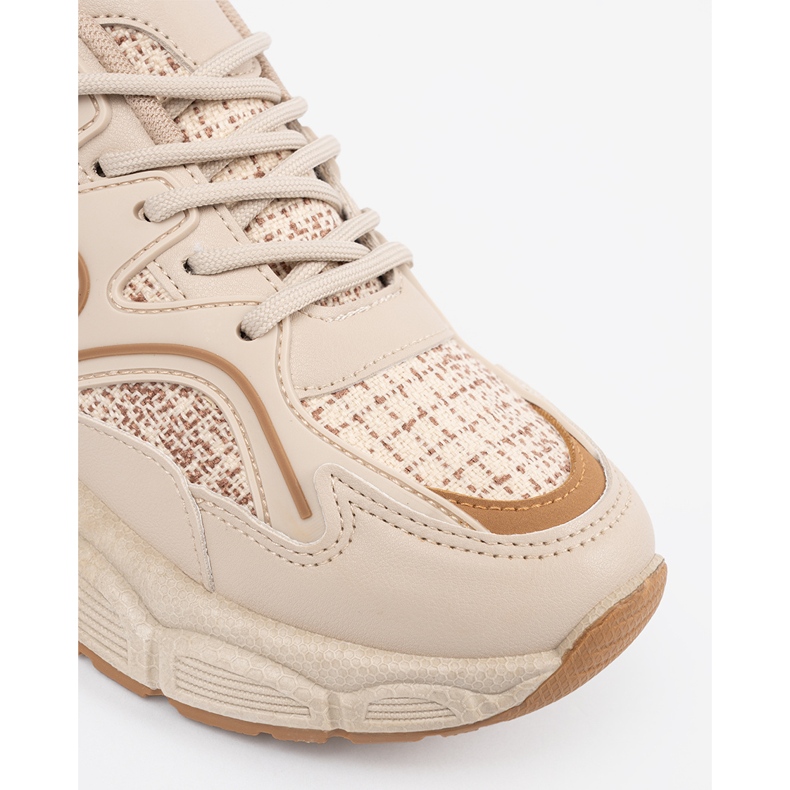 Sneaker Leggero Beige Women sulla piattaforma 1