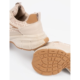 Sneaker Leggero Beige Women sulla piattaforma 2