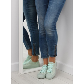 Verde G-94 Sneakers da donna in suede verde 2