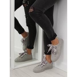 Sneakers grigie BL1250-SP grigie con nastro grigio 1