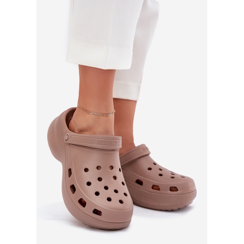 Flip di schiuma femminile Flip sulla grande unica Big Star RR274A121 Dark Beige 1