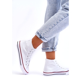 Sneaker classiche bianche alte femminili bianco 2