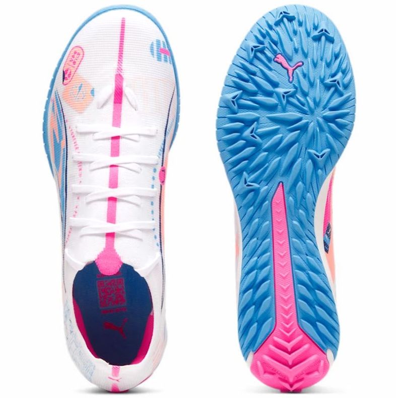 Scarpe da calcio Puma Ultra 5 Match Vol.Up Tt 108091-01 bianca 1