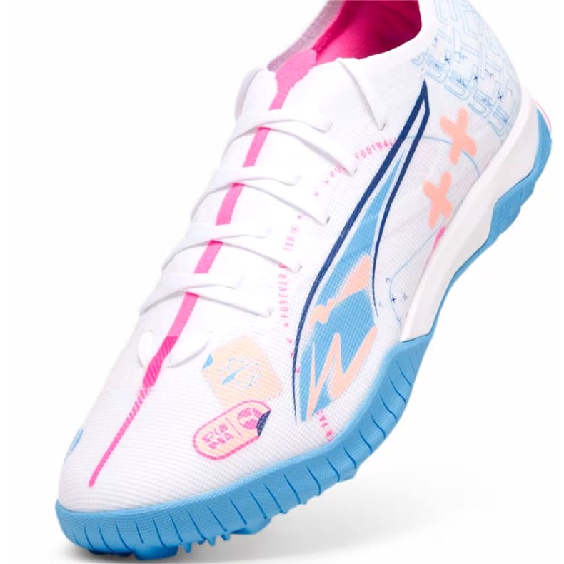 Scarpe da calcio Puma Ultra 5 Match Vol.Up Tt 108091-01 bianca 4