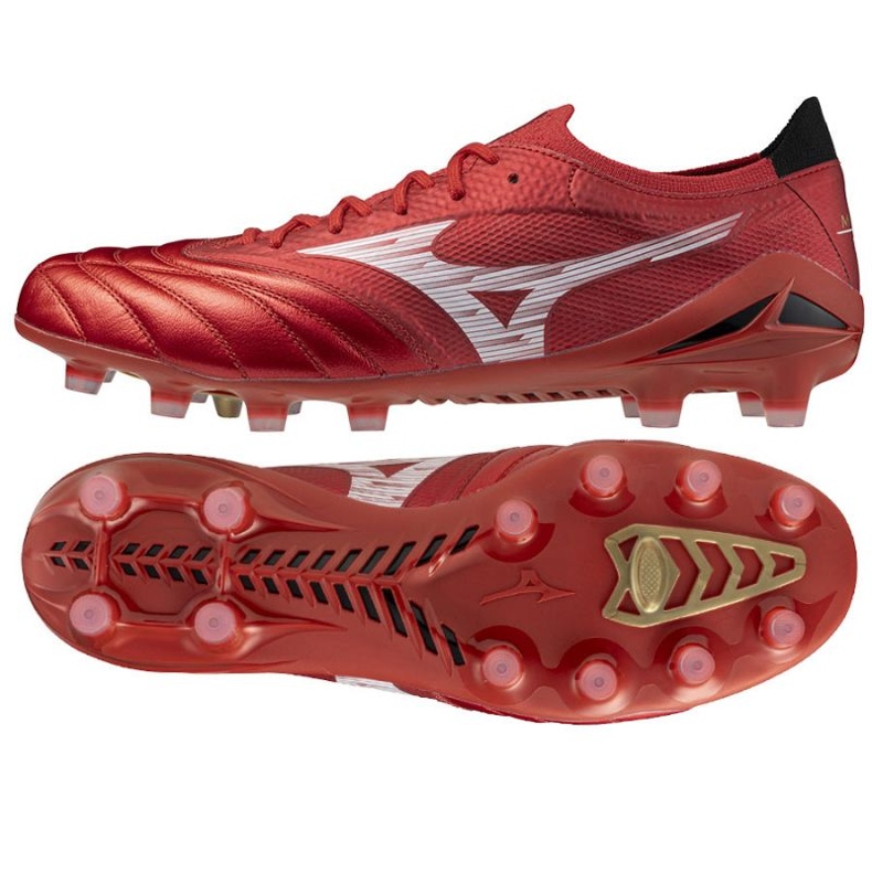 Mizuno Morelia Neo IV Beta Elite FG P1GA254260 Scarpe da calcio rosso 1