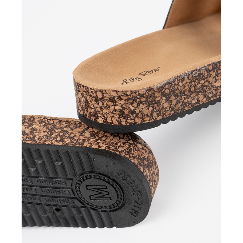 Shelvt Infradito da donne profilati neri con fibbie nero 1