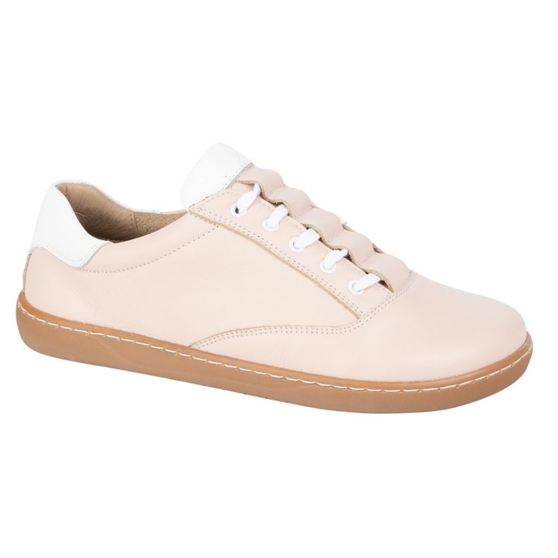 Sneaker Maja Olivier femminile a piedi nudi - scarpe in pelle anatomica rosa in polvere 1