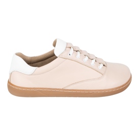 Sneaker Maja Olivier femminile a piedi nudi - scarpe in pelle anatomica rosa in polvere 2