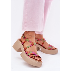 Sandali in pelle femminile Maciejka 06990-39 multikolor multicolore 2