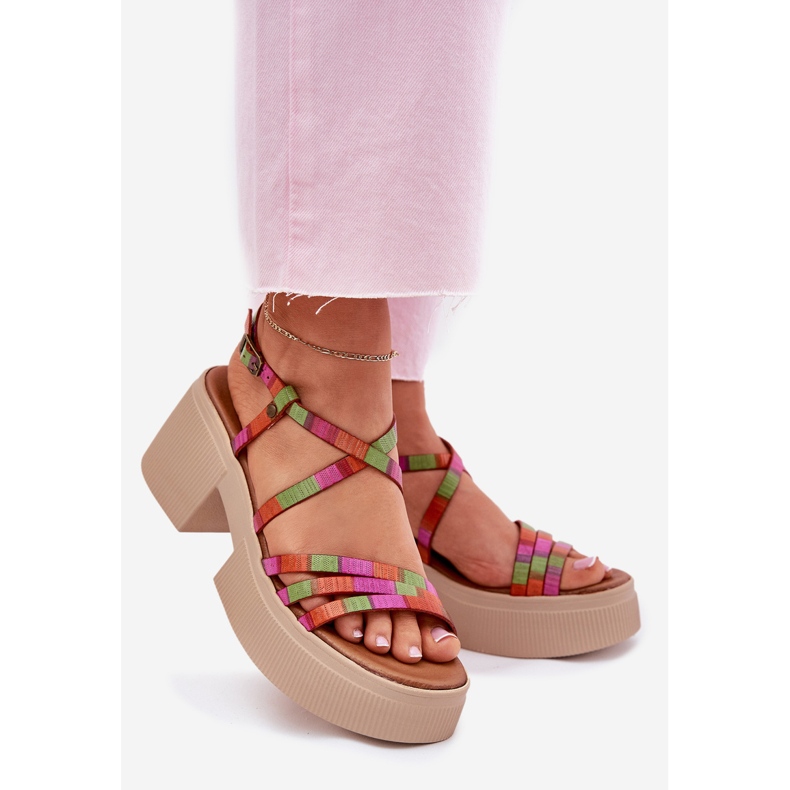 Sandali in pelle femminile Maciejka 06990-39 multikolor multicolore 1