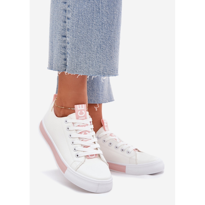 Sneaker da donne rosa classiche 1