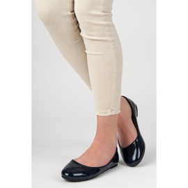 Ballerine laccate blu 2