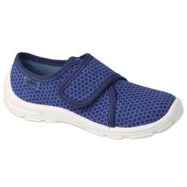 Ciabatte per bambini Befado con velcro 974Y505 blu navy 1
