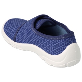 Ciabatte per bambini Befado con velcro 974Y505 blu navy 4
