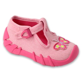Slifori per bambini Befado Pink110p507 Applicazione delle madri rosa 1