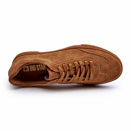 Sneakers da uomo in pelle scamosciata Big Star NN174186 Cammello beige 1