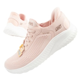 Skechers Schechers Bobs Squad Sneaker Sneaker Slip -ins 117497/LTPK rosa 1