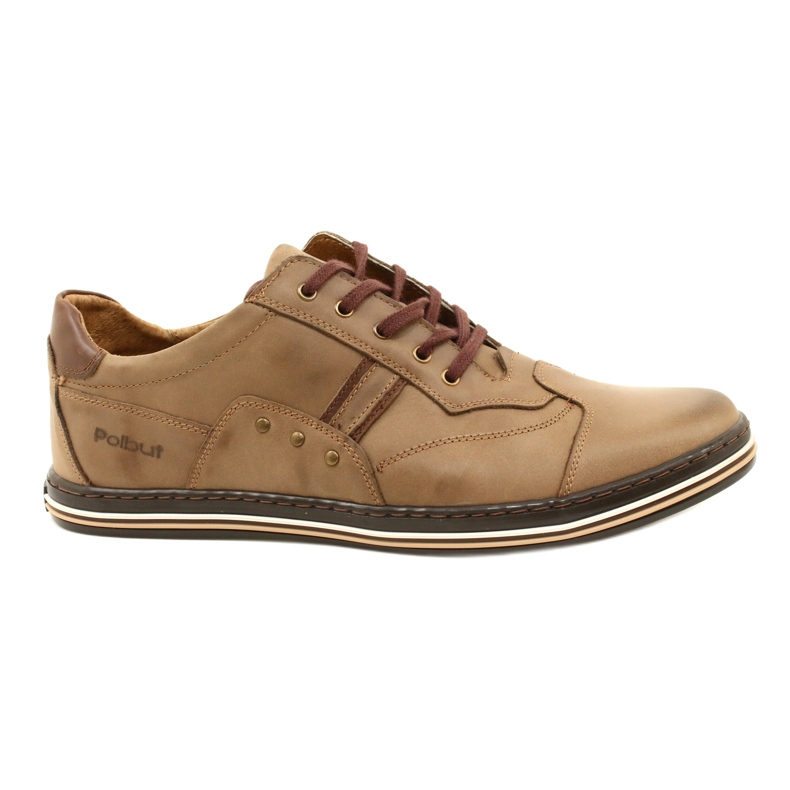 Polbut 1801 scarpe da uomo casual marroni marrone 6