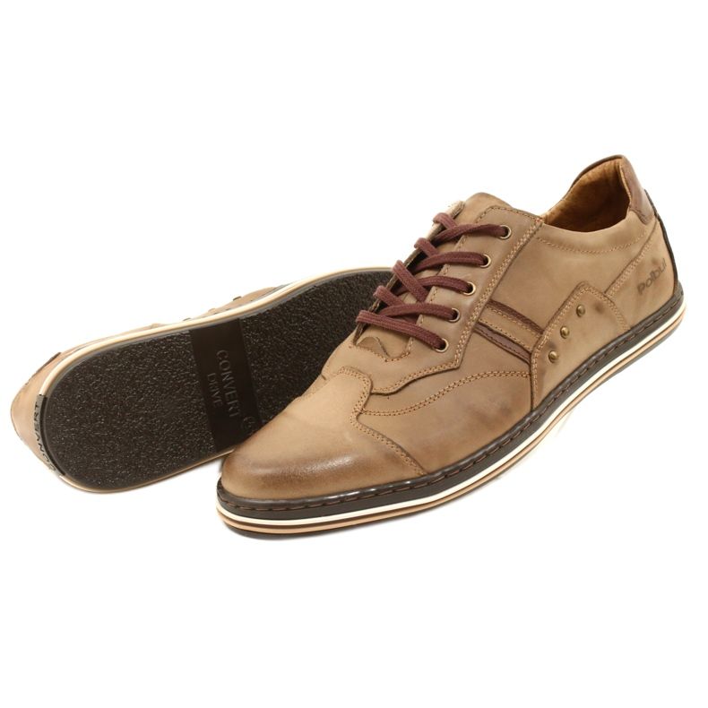 Polbut 1801 scarpe da uomo casual marroni marrone 10