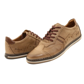 Polbut 1801 scarpe da uomo casual marroni marrone 9