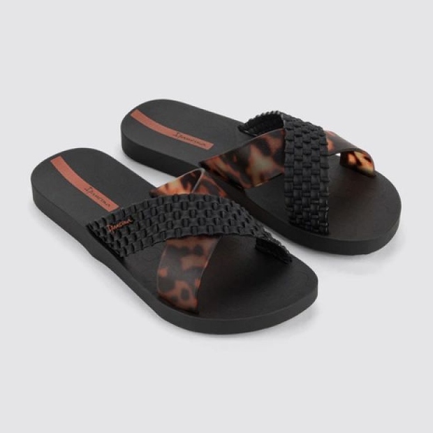 Slide diapositiva ipanema 27214 BC402 Flip leopardo nero 3