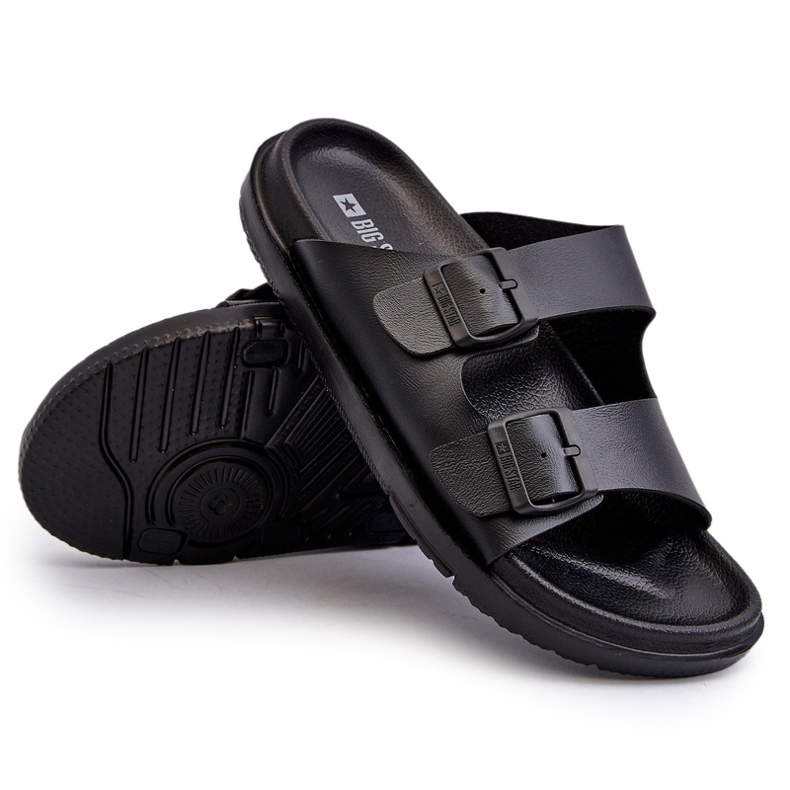 Infradito Leggere Da Uomo Con Fibbie Big Star NN174597 Nere nero 6