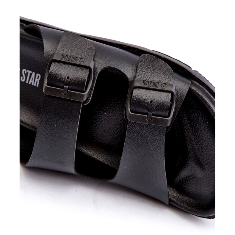 Infradito Leggere Da Uomo Con Fibbie Big Star NN174597 Nere nero 2
