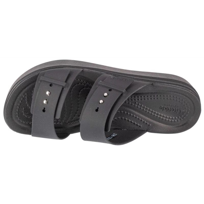 Infradito Crocs Brooklyn Sandalo con zeppa bassa 207431-001 nero 2