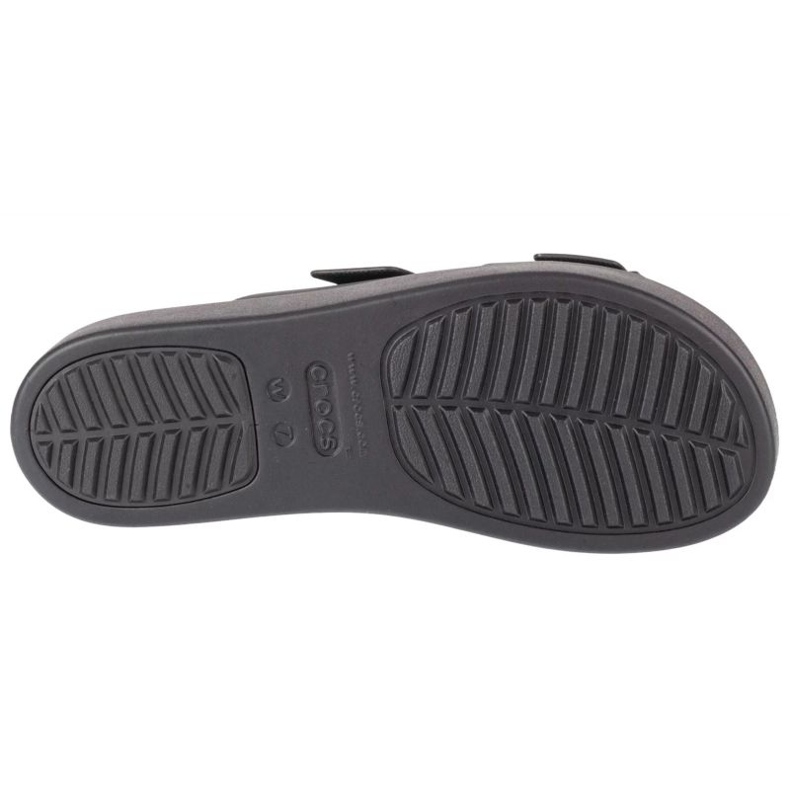 Infradito Crocs Brooklyn Sandalo con zeppa bassa 207431-001 nero 3