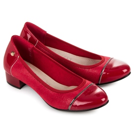 Vices Scarpe casual con tacco basso rosso 1