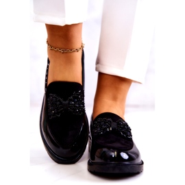 S.Barski Black di Black di Varnished Lafefer da donna nero 4