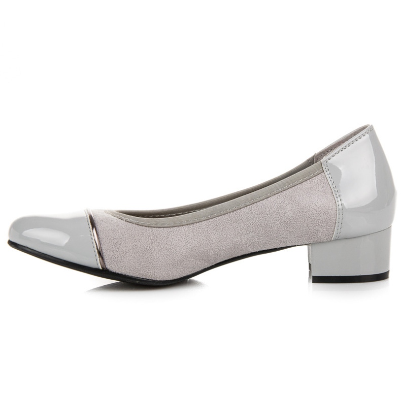 Vices Scarpe casual con tacco basso grigio 2