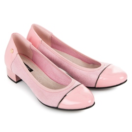 Vices Scarpe casual con tacco basso rosa 1