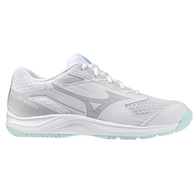 Mizuno Cyclone Velocità 5 V1GC258045 Scarpe da pallavolo bianca 1