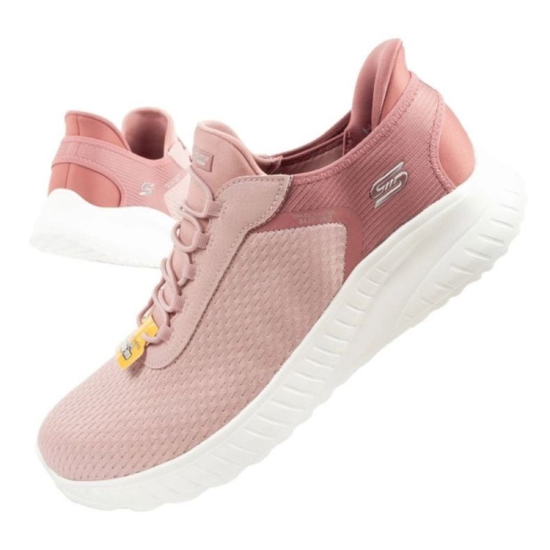 Skechers Schechers Bobs Squad Slip -ins 117504/BLSH Scarpe rosa 1