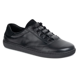 Sneaker Maja Olivier femminile a piedi nudi - Scarpe in pelle nera nero 1