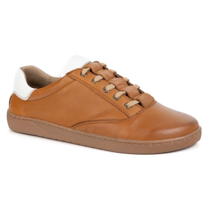 Olivier Sneaker a piedi nudi da donna - scarpe in pelle marrone 1