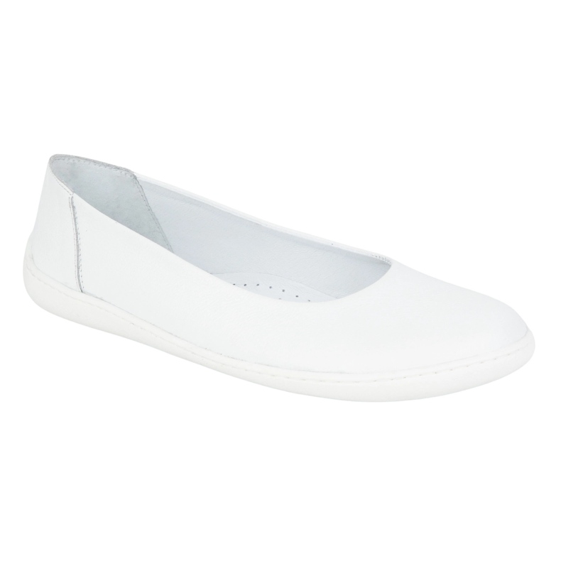 Olivier Ballerinas minimalista delle donne a piedi nutrite slip -on openwork 1771Pol White bianco 1