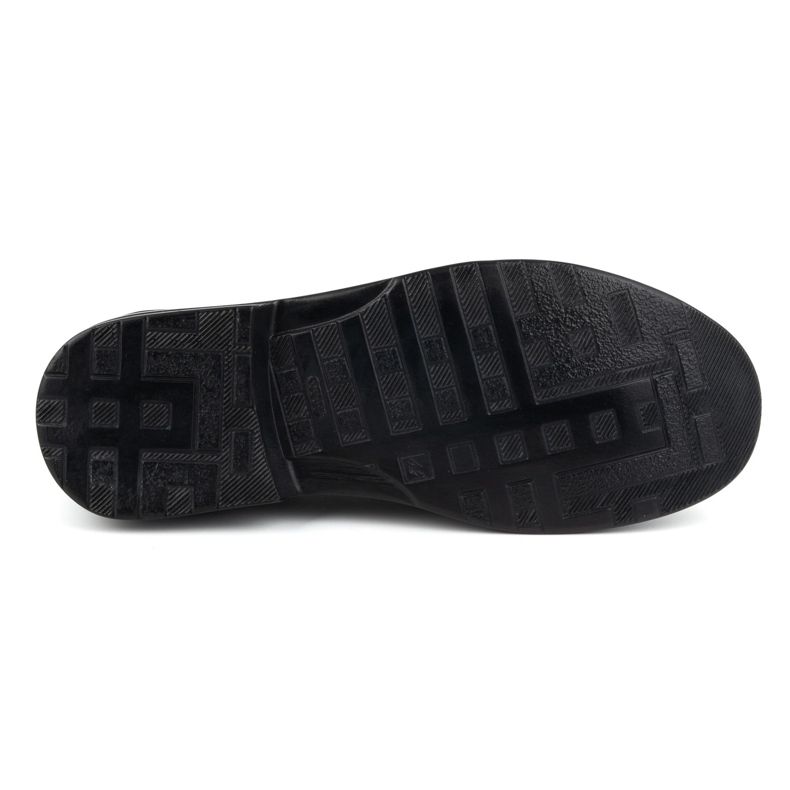 KOMODO Scarpe da uomo fatte di pelle naturale slip-on 854k nere nero 5