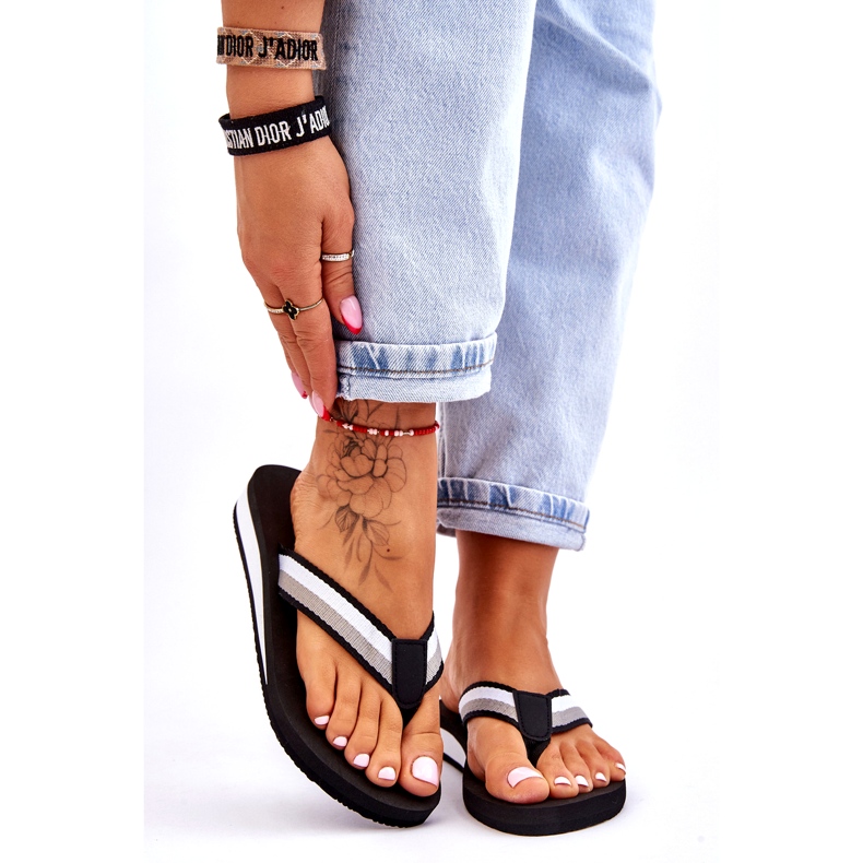 Infradito da donna con piattaforma Big Star LL274781 nero 1