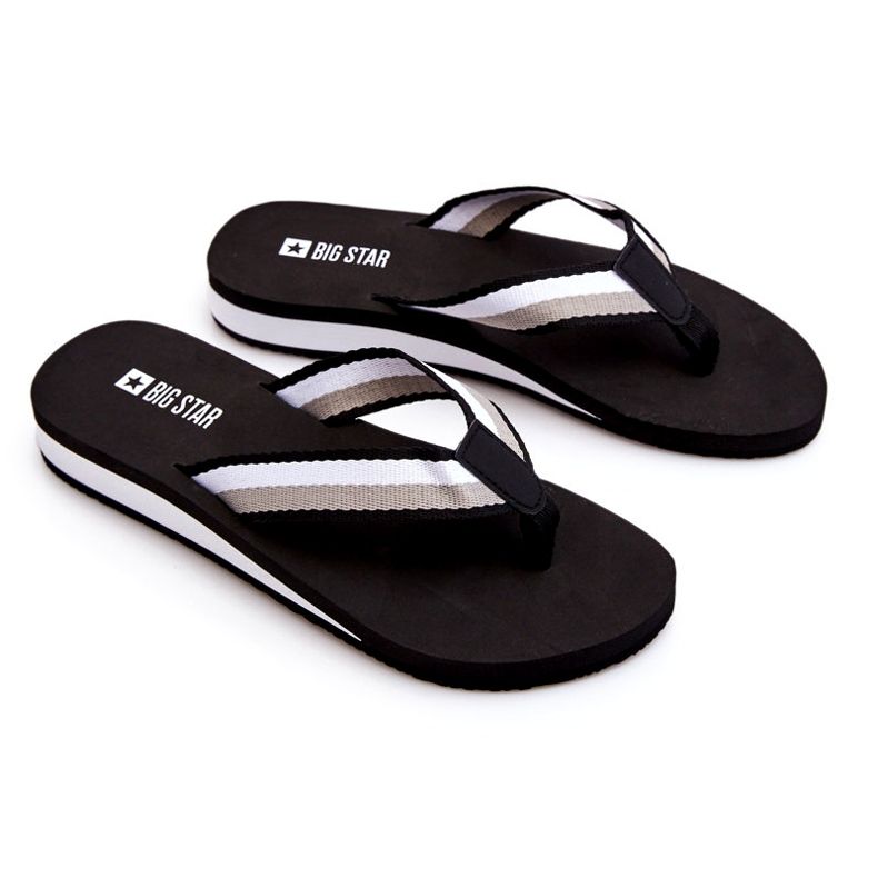 Infradito da donna con piattaforma Big Star LL274781 nero 4
