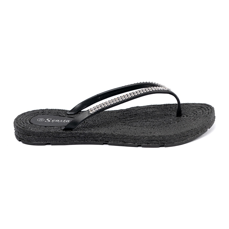 Seastar Flip -flip neri con zirconi nero 2