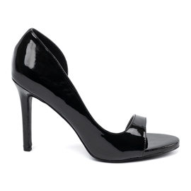 Goodin Pompe dipinte con dita nere dita nude nero 2