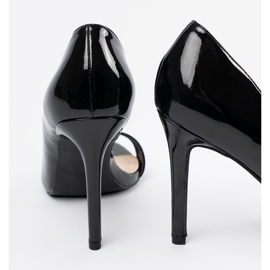 Goodin Pompe dipinte con dita nere dita nude nero 1