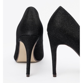 Seastar Pompe glitter nere con dita nude nero 1