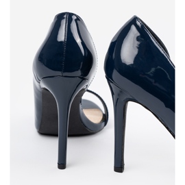 Goodin Pompe blu navy con dita nude 2