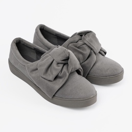 Seastar Slip grigio -in sneaker con un arco 1