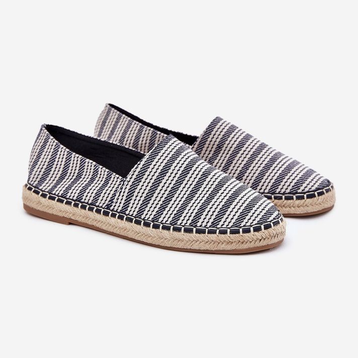 Espadrille maschili con blu navy in treccia 1