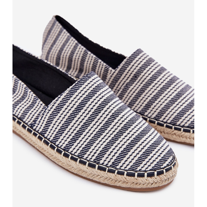 Espadrille maschili con blu navy in treccia 2